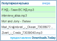 Популярная музыка за вчера